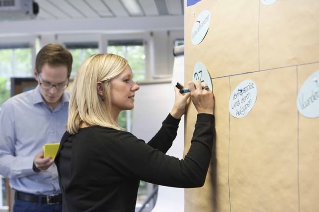 Gruppenarbeiten vertiefen das Wissen