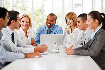 Mitarbeiter im Meeting